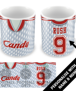 Liverpool Away 1990 Personalised Retro Shirt Mug Classic Kits