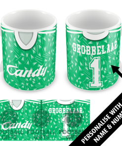 Liverpool Keeper 1990 Personalised Retro Shirt Mug Classic Kits