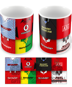 Man Utd Retro Shirt Montage Mug