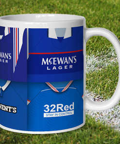 Alternative view of Rangers Retro Shirt Montage Mug