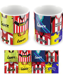 Sheff Utd Retro Shirt Montage Mug