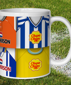 Alternative view of Sheff Wednesday Retro Shirt Montage Mug