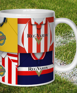 Alternative view of Sunderland Retro Shirt Montage Mug