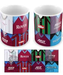 Aston Villa Retro Shirt Montage Mug