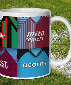 Alternative view of Aston Villa Retro Shirt Montage Mug