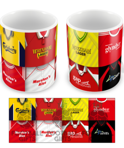 Wrexham Retro Shirt Montage Mug