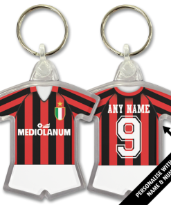 AC Milan Home 1988 Classic Kits Retro Shirt Keyring