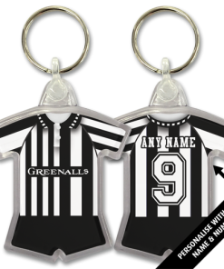 Newcastle Home 1990 Classic Kits Retro Shirt Keyring