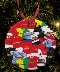 Man Utd Retro Mash Christmas Tree Decoration Classic Kits