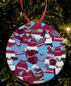 West Ham Retro Mash Christmas Tree Decoration Classic Kits