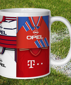 Alternative view of Bayern Munich Retro Shirt Montage Mug