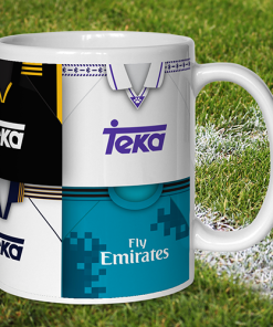 Alternative view of Real Madrid Retro Shirt Montage Mug