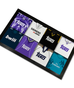 Real Madrid Classic Shirts Retro Home & Away Shirts Kit Montage Bar Runner