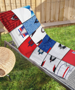 England Classic Kits Montage Retro Shirt Beach Towel