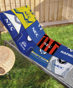 Everton Classic Kits Montage Retro Shirt Beach Towel