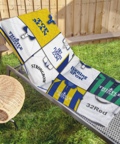 Leeds Classic Kits Montage Retro Shirt Beach Towel