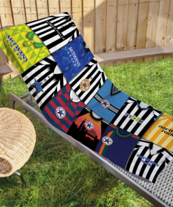 Newcastle Classic Kits Montage Retro Shirt Beach Towel