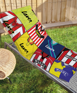 Sheff Utd Classic Kits Montage Retro Shirt Beach Towel