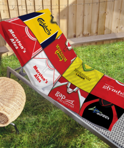 Wrexham Classic Kits Montage Retro Shirt Beach Towel