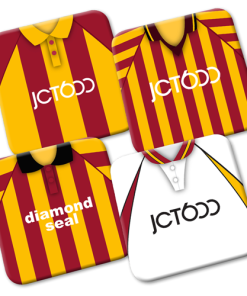 Bradford Retro Shirt Kits Coasters Pack Of 4 Classic Kits