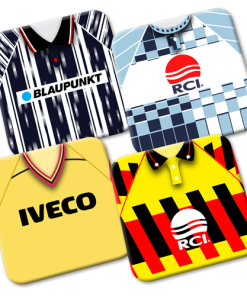 Watford Retro Shirt Kits Coasters Pack Of 4 Classic Kits