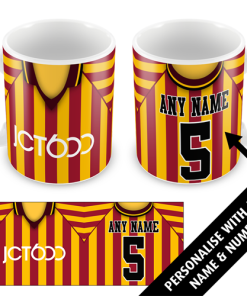Bradford Retro Shirt Home 1998 Personalised Classic Kits Mug
