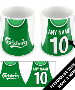 Hibs Retro Shirt Home 2003 Personalised Classic Kits Mug