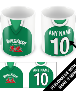 Hibs Retro Shirt Home 2008 Personalised Classic Kits Mug