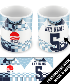 Watford Retro Shirt Centenary Away 1991 Personalised Classic Kits Mug