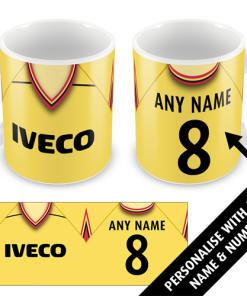 Watford Retro Shirt Home 1983 Personalised Classic Kits Mug