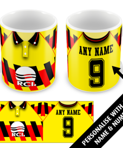 Watford Retro Shirt Home 1991 Personalised Classic Kits Mug