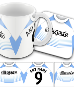 Hearts Retro Shirt Kit Away 2004 Personalised Mug and Coaster Set