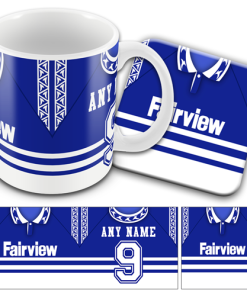 Millwall Retro Shirt Kit Home 1992 Personalised Mug and Coaster Set