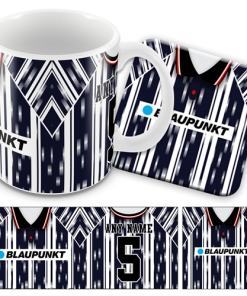 Watford Retro Shirt Kit Away 1994 Personalised Mug and Coaster Set