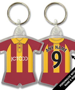 Bradford Home 1999 Classic Kits Retro Shirt Keyring