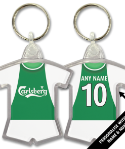 Hibs Home 2003 Classic Kits Retro Shirt Keyring