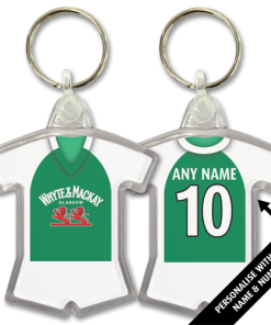 Hibs Home 2008 Classic Kits Retro Shirt Keyring