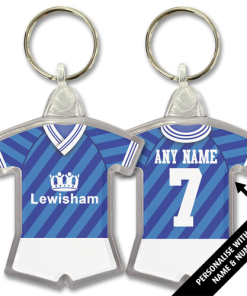 Millwall Home 1987 Classic Kits Retro Shirt Keyring