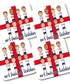 England Legends 2000s Coasters Pack Of 4 Vector Heroes