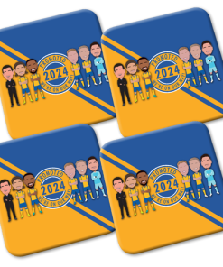 Mansfield Promoted 2024 Coasters Pack Of 4 Vector Heroes