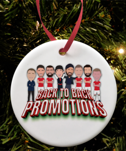 Wrexham Back To Back Promotions Christmas Tree Decoration Vector Heroes