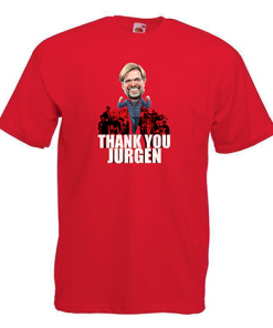 Thank You Jurgen Red T-Shirt The Football Artist