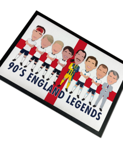 England Legends 1990s Door Floor Mat Vector Heroes