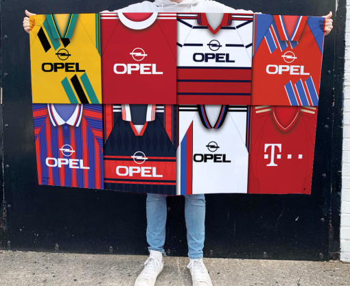 Bayern Munich Retro Kit Montage Football Flag High Quality Classic Kits