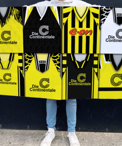 Dortmund Retro Kit Montage Football Flag High Quality Classic Kits