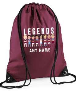 West Ham Legends Personalised Gym Bag Vector Heroes