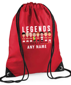 Man Utd Legends Personalised Gym Bag Vector Heroes
