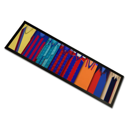 Barcelona Classic Shirts Retro Home & Away Shirts Kit Montage Bar Runner - Image 2