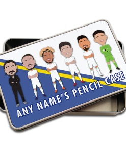 Leeds Utd Personalised Pencil Tin Case Vector Heroes