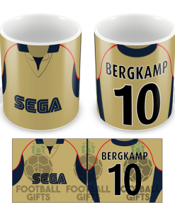 Arsenal Bergkamp 10 Retro Away 2001 Shirt Mug Classic Kits
